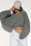 2025 Umbilical Collar Collar Women's Short Sports T-Shirt T-Shirt Knitted Long-Sleeved Top