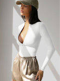 2025 Women's Jumpsuit Tight Knit Shirt Women's Jump-Up Three-Point Trousers