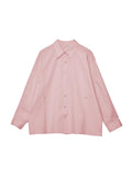 Spring New Waist Two Wear Three Open Three-Dimensional Cut Intellectual Style Shirt Top