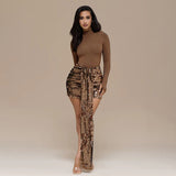 2025 Women's Autumn And Winter New Height Tie Splicing Slirt Mini Casual Suit Short Skirt Girl