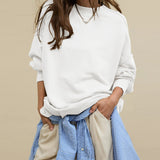 Hot Selling New Tunic Coat Women's Loose Casual Fashion Brand Round Collar Top Commuting Women's High Sense